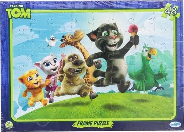 Konuşan Kedi Tom 48 Parça Puzzle Kız Erkek Çocuk Oyuncak Eğitici Oyuncaklar - Image 1