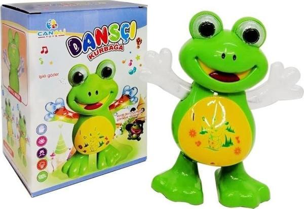 Pilli Işıklı Müzikli Danscı Kurbağa Oyuncak Kız Erkek Çocuk Oyuncak Eğitici Oyuncaklar - Image 1
