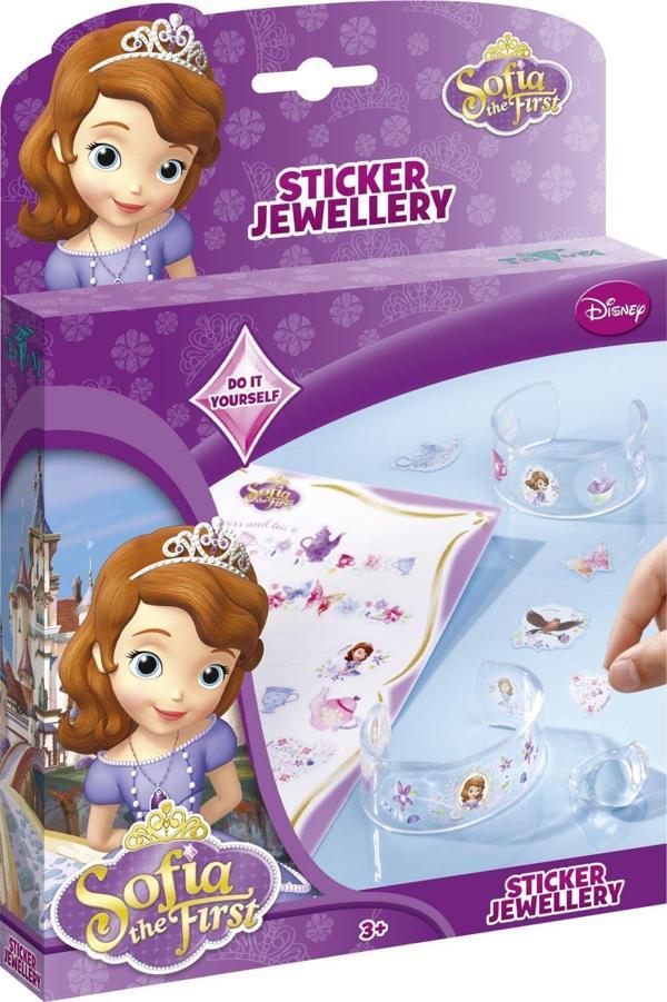 Disney Prenses Sofia Çıkartmalı Takı Seti Kız Erkek Çocuk Oyuncak Eğitici Oyuncaklar - Image 1