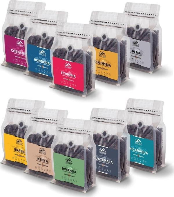 Vestron Coffee Works Dünya Kahveleri Seti 10X50Gr V10 - Image 1