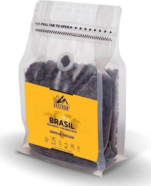 Vestron Brezilya Santos Single Origin Filtre Kahve %100 Arabica 250Gr - Image 1