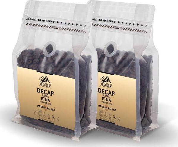 Vestron Colombia Supremo Decaf (Kafeinsiz) Caffè Etna Yöresel Filtre Kahve 2X250Gr - Image 1