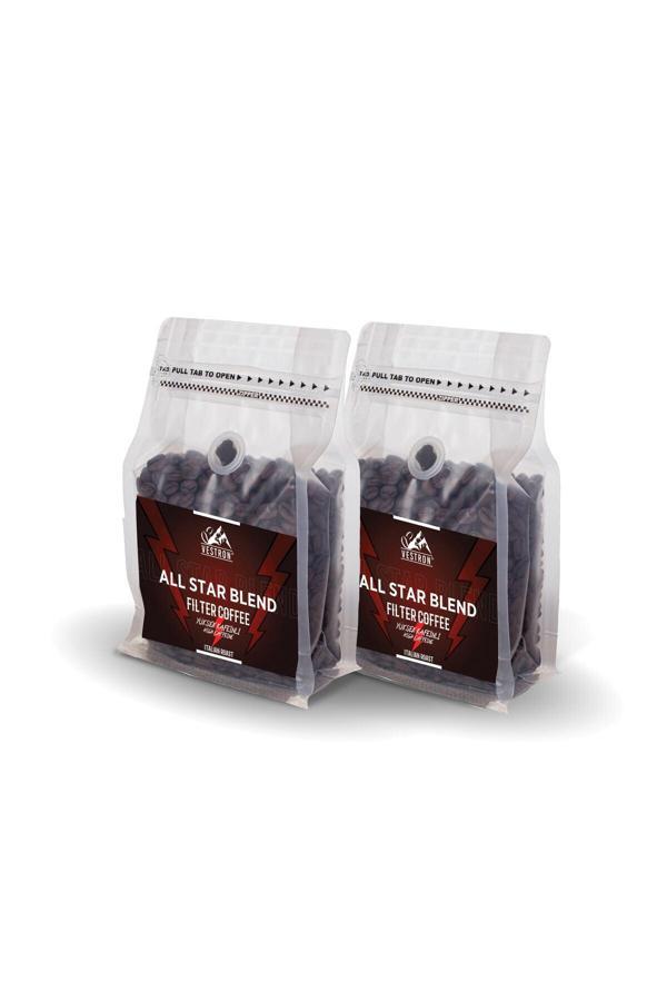 Vestron Sporcu Kahvesi 2'Li Set All Star Blend Yüksek Kafeinli Filtre Kahve 2X250Gr - Image 1