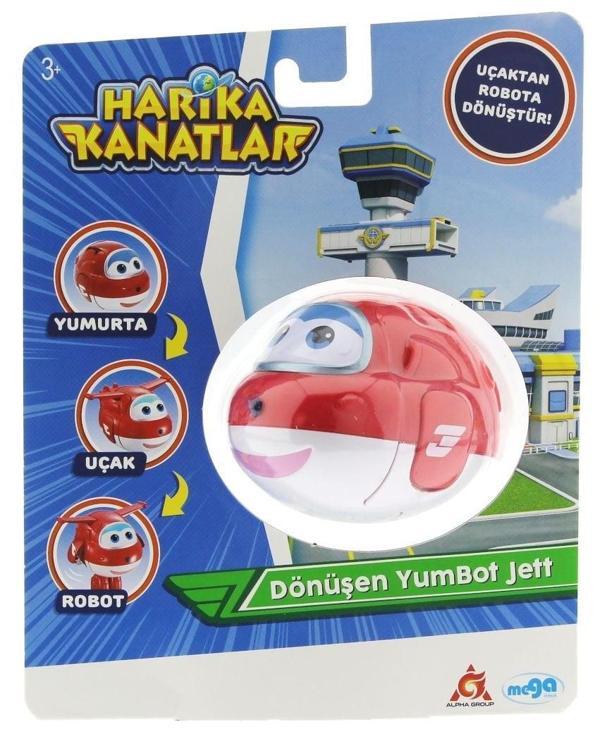 Harika Kanatlar Dönüşen Tekli Figür YumBot Jett Kız Erkek Çocuk Oyuncak Eğitici Oyuncaklar - Image 1