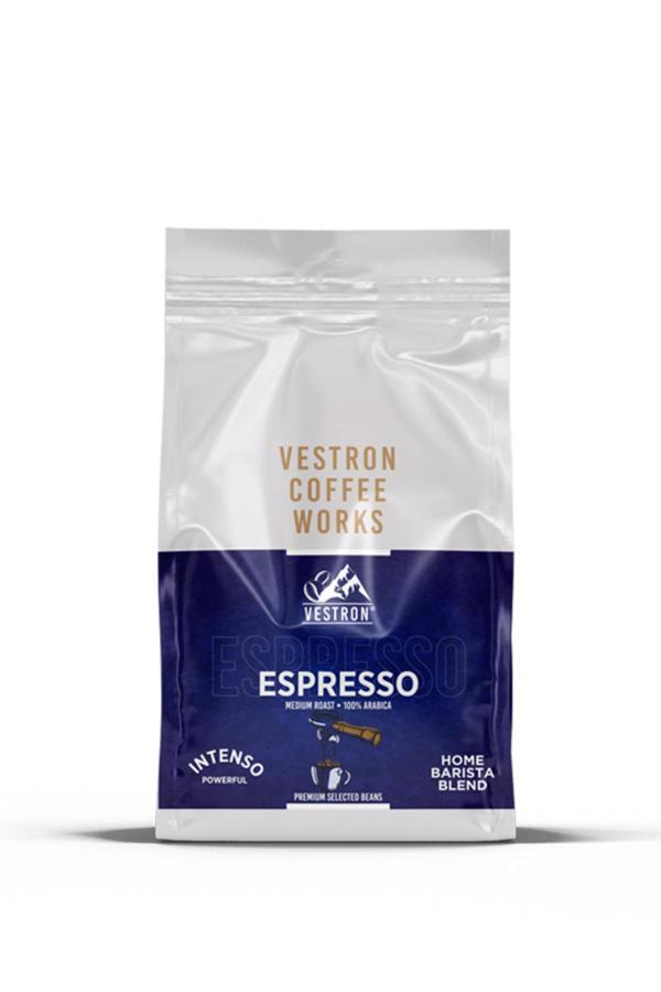 Vestron Espresso Home Barista Blend Intense Powerful 500Gr Çekirdek Kahve %100 Arabica Medium Roast - Image 1