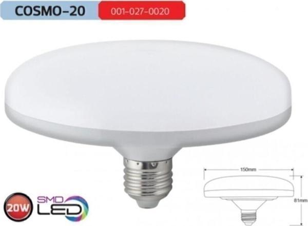 Mikasso 20 Ufo 20 Watt Led Ampul E-27 Duy Beyaz Işık - Led Ampul - E27 - Beyaz Işık - 20 Watt - Yok - - Image 1