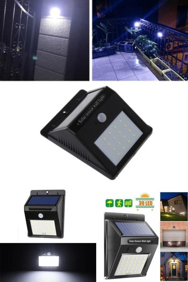 Pi İthalat Sensörlü Solar Duvar Lambası 20 Ledli - Image 1