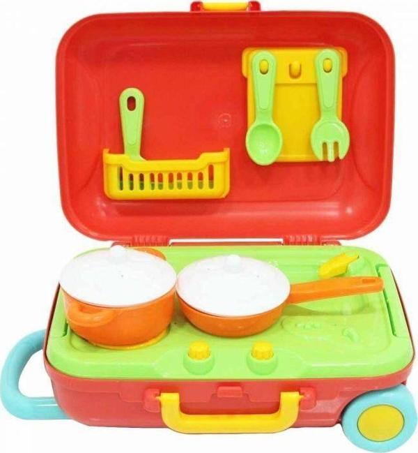 Dede Mutfak Seti Bavulum Kız Erkek Çocuk Oyuncak Eğitici Oyuncaklar - Image 1
