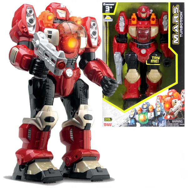 M.A.R.S Turbotron Işıklı Sesli Yürüyen Robot Kız Erkek Çocuk Oyuncak Eğitici Oyuncaklar - Image 1
