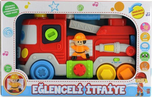 İngilizce Ve İspanyolca Konuşan İtfaiye Kız Erkek Çocuk Oyuncak Eğitici Oyuncaklar - Image 1
