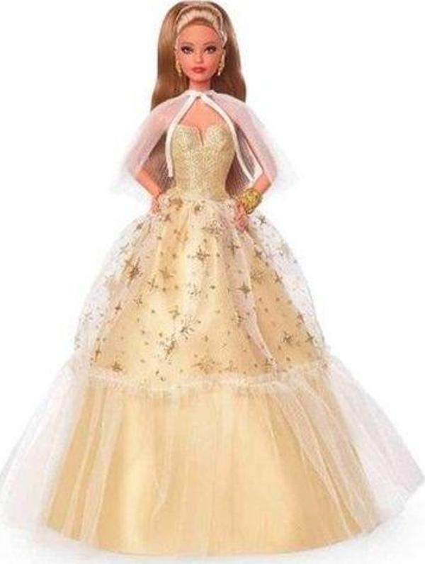 Barbie 2023 Mutlu Yıllar Bebeği Kumral HJX06 - Image 1