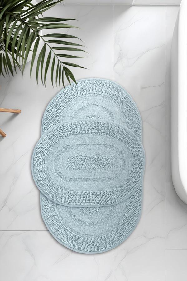Banyo Oval 2li Paspas Takımı Yeşil 60x100 - Image 1
