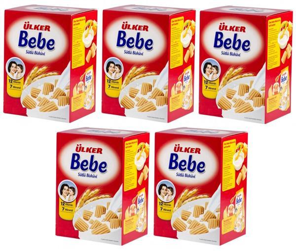 Ülker Bebe Bisküvisi 800Gr 12 Vitaminli Kutu 5 Li Set - Image 1