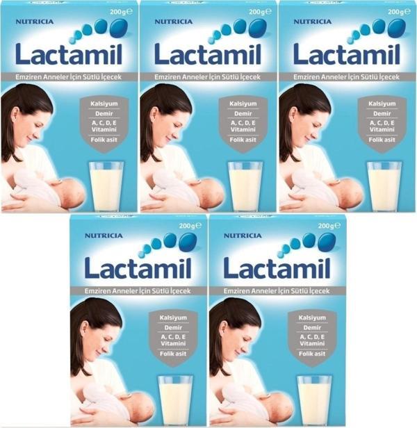 Nutrıcıa Lactamil 200GR (Emziren Anneler İçin Sütlü İçeçek) (5 Li Set) - Image 1