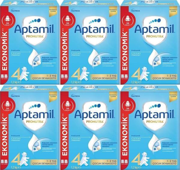Nutrıcıa Aptamil Pronutra 1200GR Devam Sütü No:4 (1-2 Yaş) (6 Lı Set) - Image 1