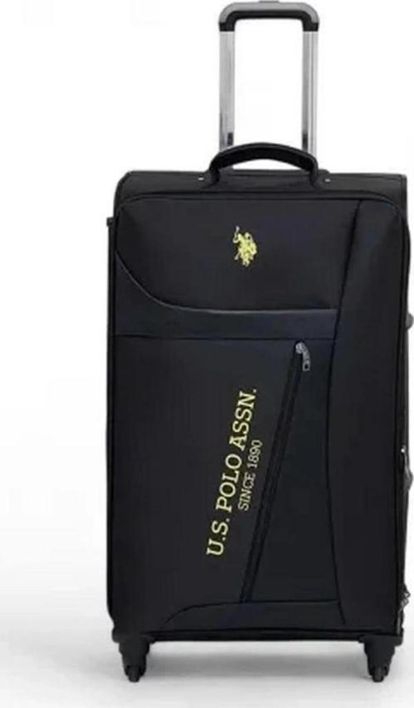 Nessiworld   U.S. Polo Assn. Siyah Kumaş Unisex Kabin Boy Valiz - Image 1