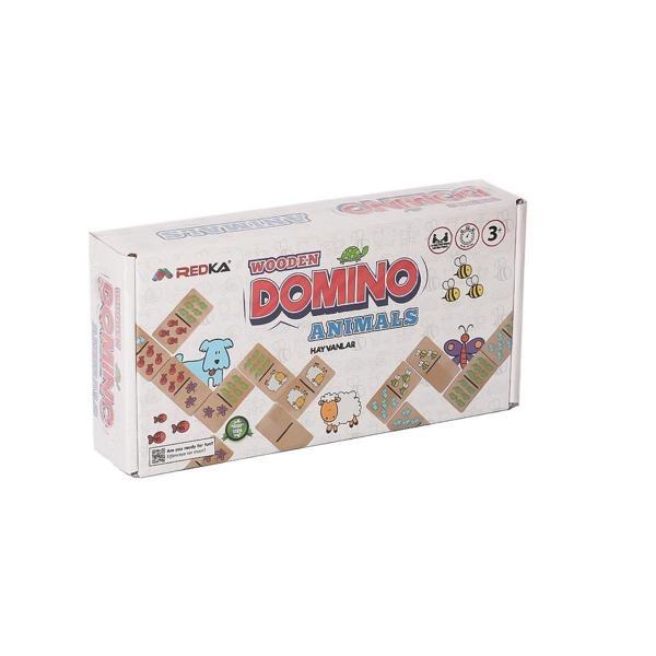 Eğitici Oyuncak RD5650 Redka Ahşap Domino Fruits Kız Erkek Çocuk Eğitici - Image 1
