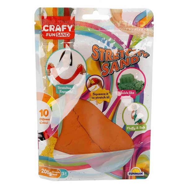 Eğlenceli Oyuncak Streç Oyun Kumu Kırmızı 200 gr Kız Erkek Çocuk Eğitici - Image 1