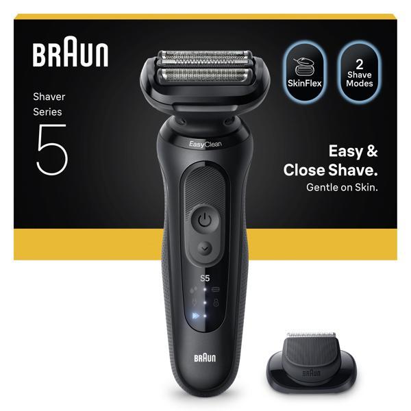Braun Series 5 Elektrikli Tıraş Makinesi, Islak ve Kuru, Hassas Düzeltici Başlık, 52-N1200S - Image 1
