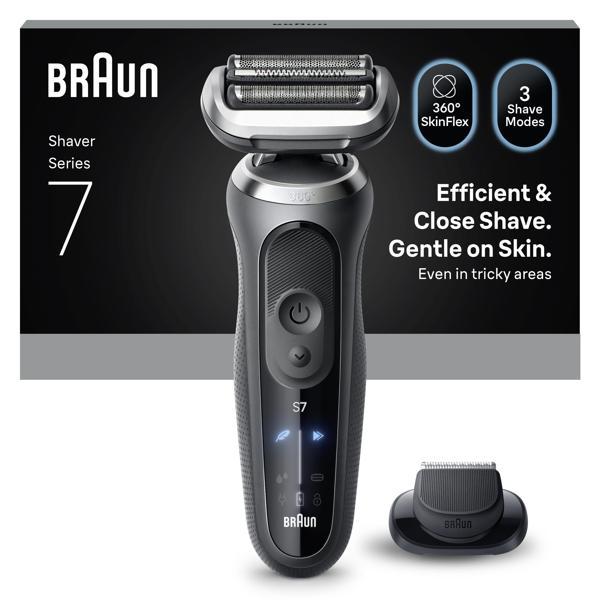 Braun Series 7 Elektrikli Tıraş Makinesi, Islak ve Kuru, Hassas Düzeltici Başlık, 72-G1200S - Image 1