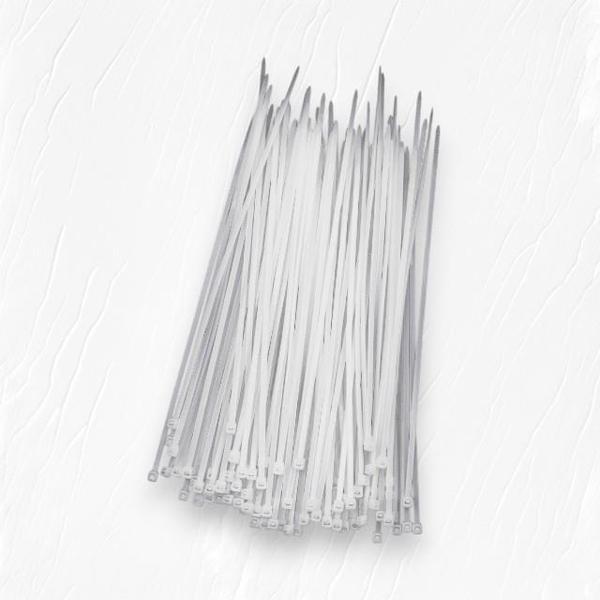 Zenith Kablo Bağı Klips Plastik Kelepçe 4,8x380 mm Beyaz 100 adet - Image 1