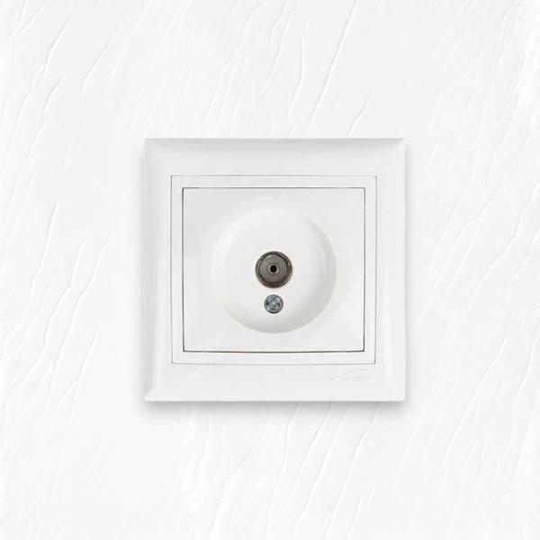 Almera Beyaz Tv Anten Priz - Image 1