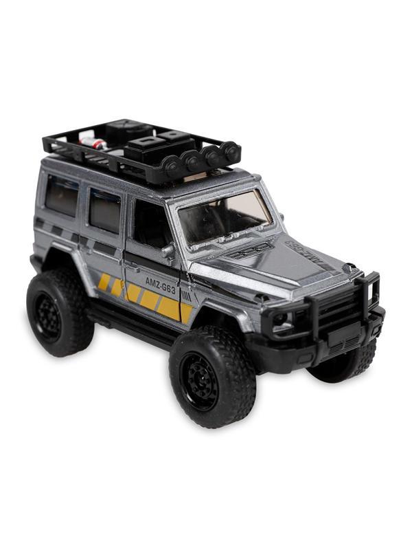 Çek Bırak Metal Off-Road Jeep Araba Gri - Image 1