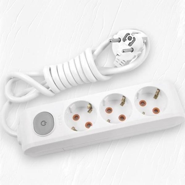 Viko Multi-Let Kablolu Grup Priz 3'' Lü Anahtarlı 5 Metre - Image 1