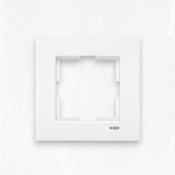 Viko Karre 90960200 Beyaz Tekli Çerçeve - Image 1