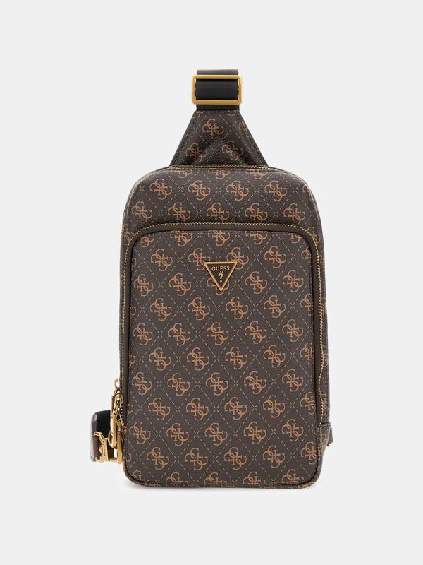 Guess Milano Erkek Kahverengi Çapraz Askılı Çanta HMMILOP5226-BNH - Image 1