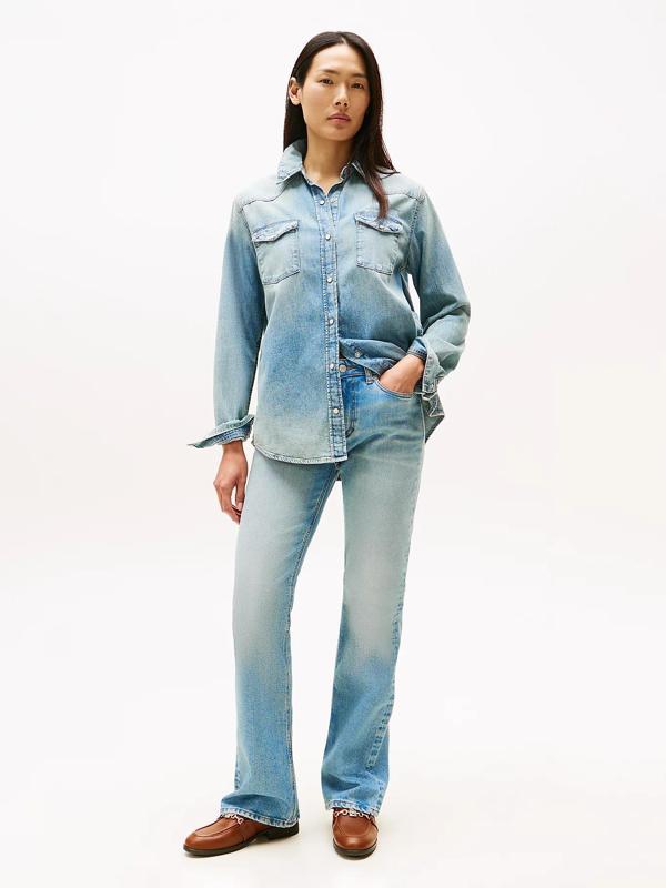 Tommy Hilfiger Lex Denim İspanyol Paça Kadın Jeans WW0WW456821A4 - Image 1