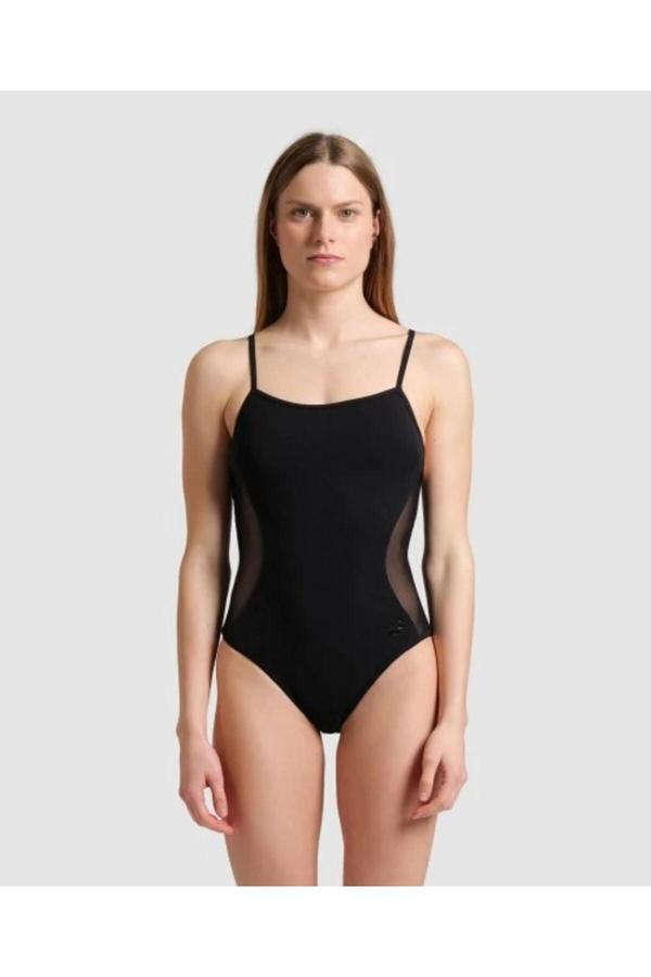 Arena Mesh Panels Swimsuit Kadın Mayo - Image 1