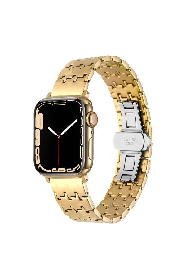 Göktuğ Aksesuar Watch 38Mm Uyumlu Krd-86 Metal Zore Kordon-Gold - Image 1