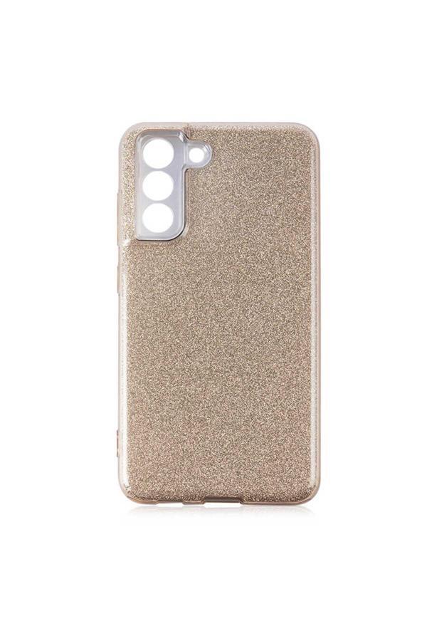 Kılıftech Galaxy S21 Fe Uyumlu Zore Shining Silikon-Gold - Image 1