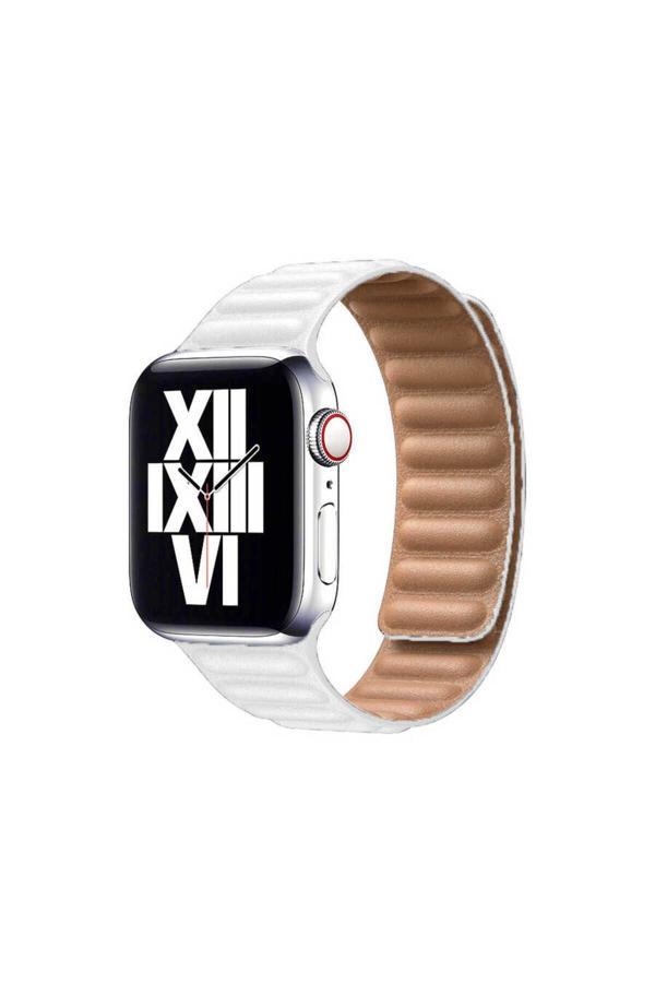 Cep312 Watch 40Mm Uyumlu Krd-34 Deri Kordon-C312-Beyaz - Image 1