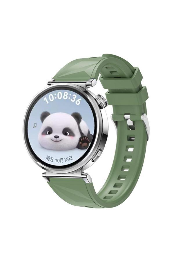 Zore Huawei Gt4 41Mm Uyumlu Krd-129 18Mm Silikon Kordon Strap Kayış-Yeşil - Image 1