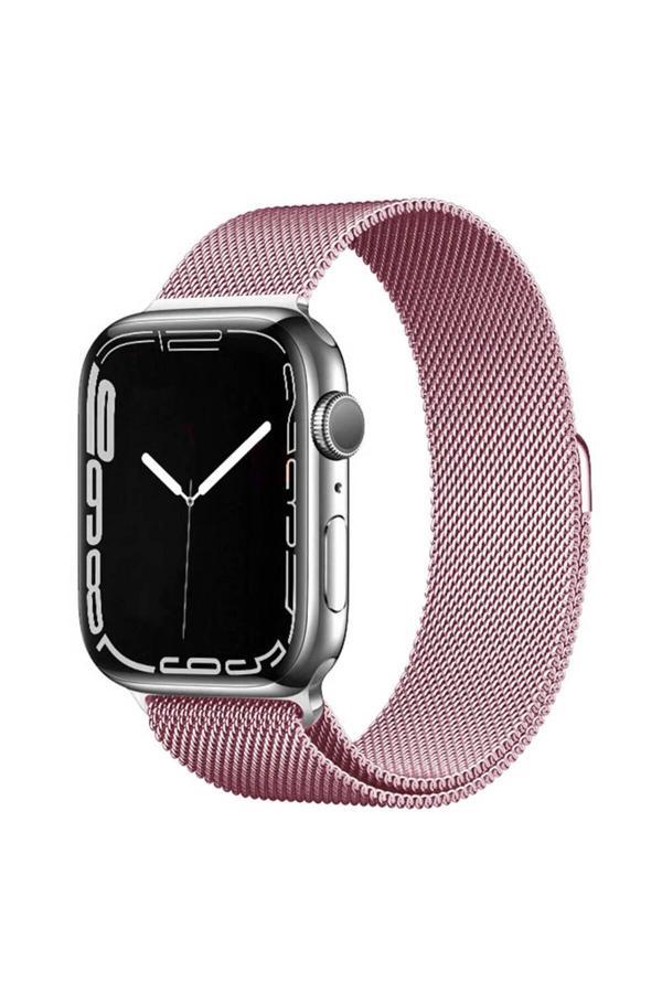 Kılıftech Watch 7 41Mm Clo Band-01 Metal Kordon-Pembe - Image 1