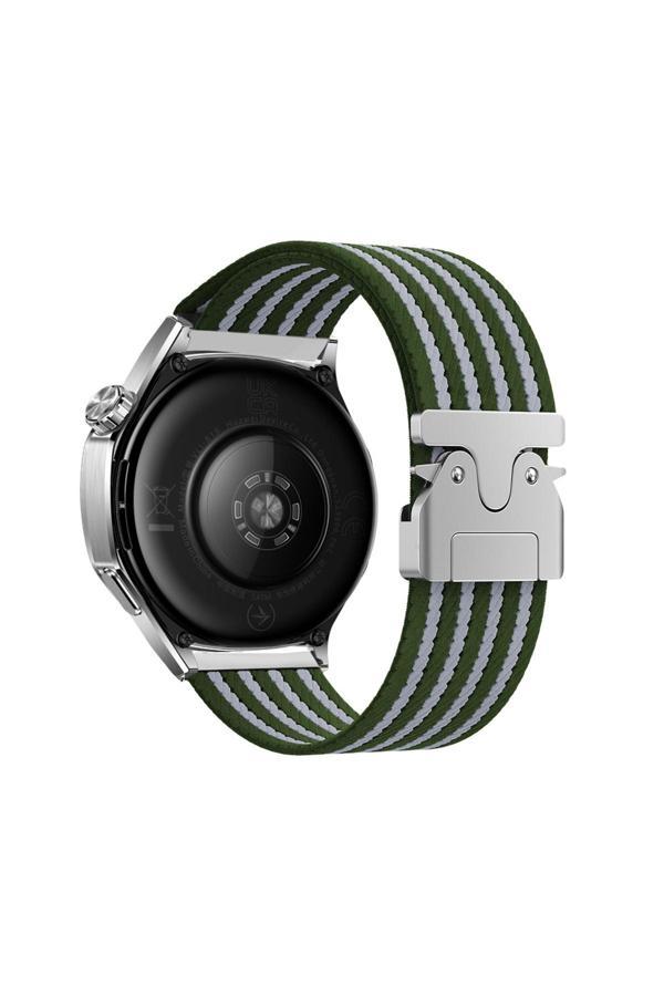 Zore Huawei Gt2 46Mm Krd-133 22Mm Naylon Kumaş Hasır Örgülü Kordon - Yeşil - Image 1