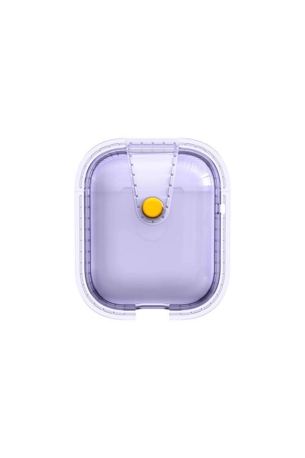 Nüanstek Air Pods Zore Airbag 33 Darbelere Karşı Dayanıklı Magnetik Kılıf-Mor - Image 1