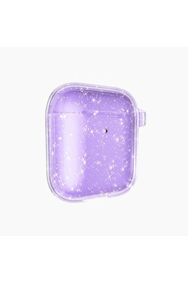 Szr Store Air-Pods Zore Allstar Airbag 32 Parlayan Simli Saydam Renkli Kılıf-Mor - Image 1