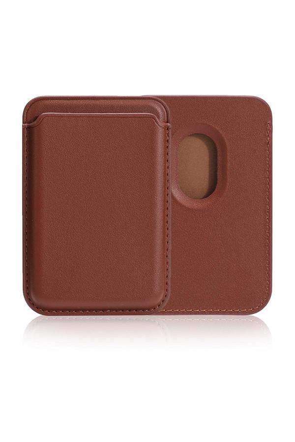 Kılıftech Zore Magnetik Cardsafe Kartlık-Kahverengi - Image 1