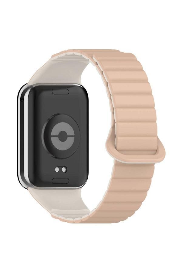 Kılıftech Xiaomi Mi Band 8 Pro Silikon Kordon Zore Krd-105 Strap Kayış-Pudra - Image 1