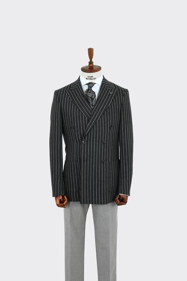 Şık ve Dayanıklı Kruvaze Erkek Ceket-KAW5234W - Image 1