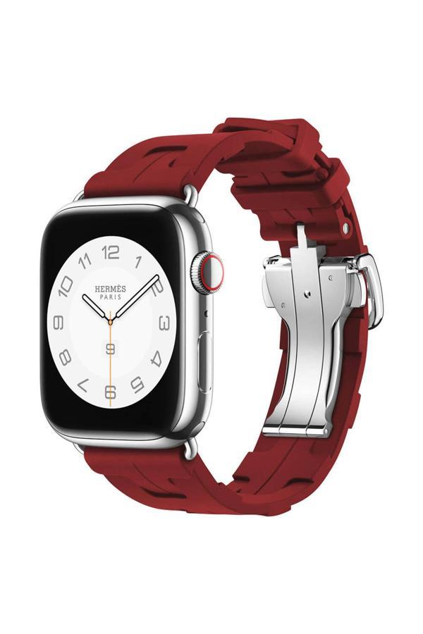 Kılıftech Watch 7 41Mm Spor Görünümlü Clo Krd-94 Silikon Kordon-Koyu Kırmızı - Image 1