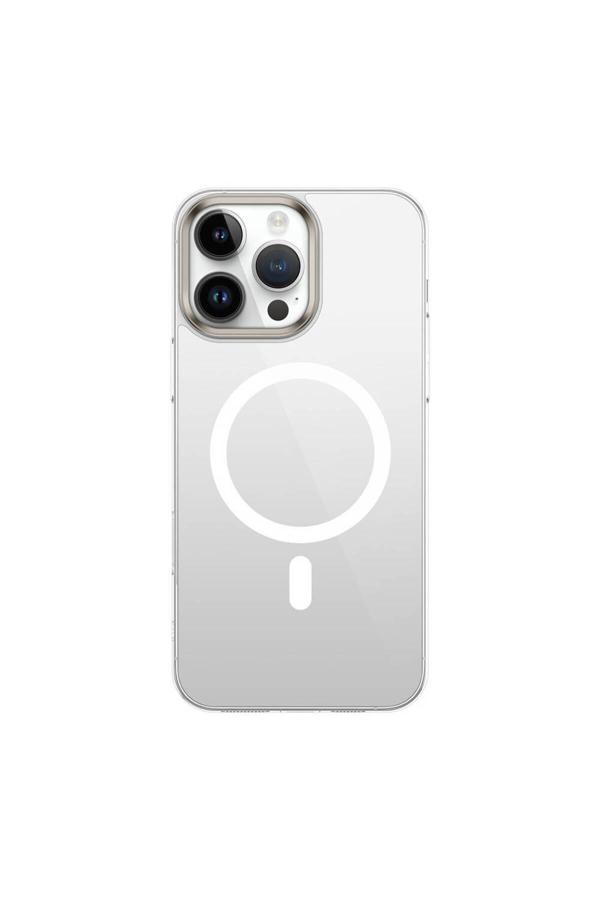 Kılıftech Apple İphone 16 Pro Kılıf Magsafe Şarj Özellikli Şeffaf Cam Arka Yüzey Zore G-Glass Kapak-Şeffaf - Image 1