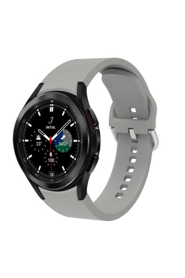 Kılıftech Galaxy Watch 4 Classic 46Mm Krd-50 Uyumlu Zore Kordon-Gri - Image 1