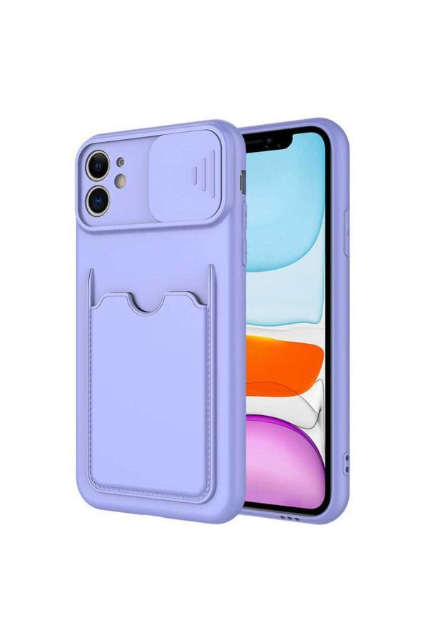 Kılıftech İphone 11 Uyumlu  Kartix Kılıf-Lila - Image 1