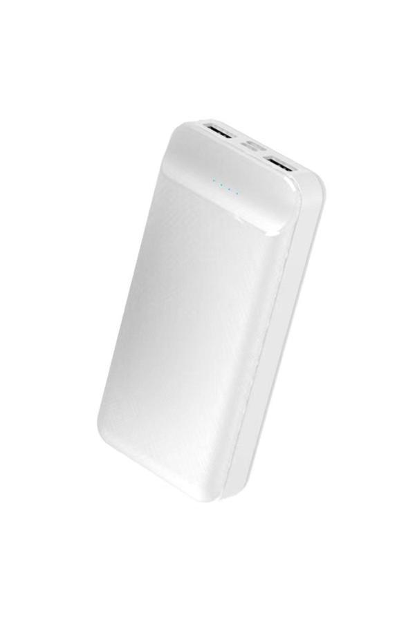 Kılıftech Beyaz B-05 Hızlı Şarj Özellikli Led Göstergeli Taşınabilir Powerbank 20000Mah Zore - Image 1