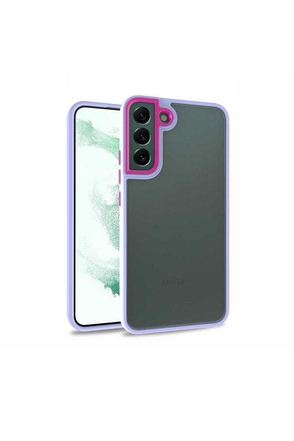 Kılıftech Galaxy S22 Uyumlu Zore Flora Kılıf-Lila - Image 1