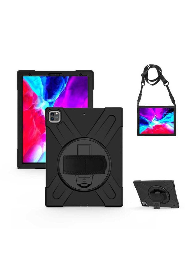 Kılıftech İpad Pro 12.9 2020 (4.Nesil) Zore Defender Tablet Silikon - Siyah - Image 1